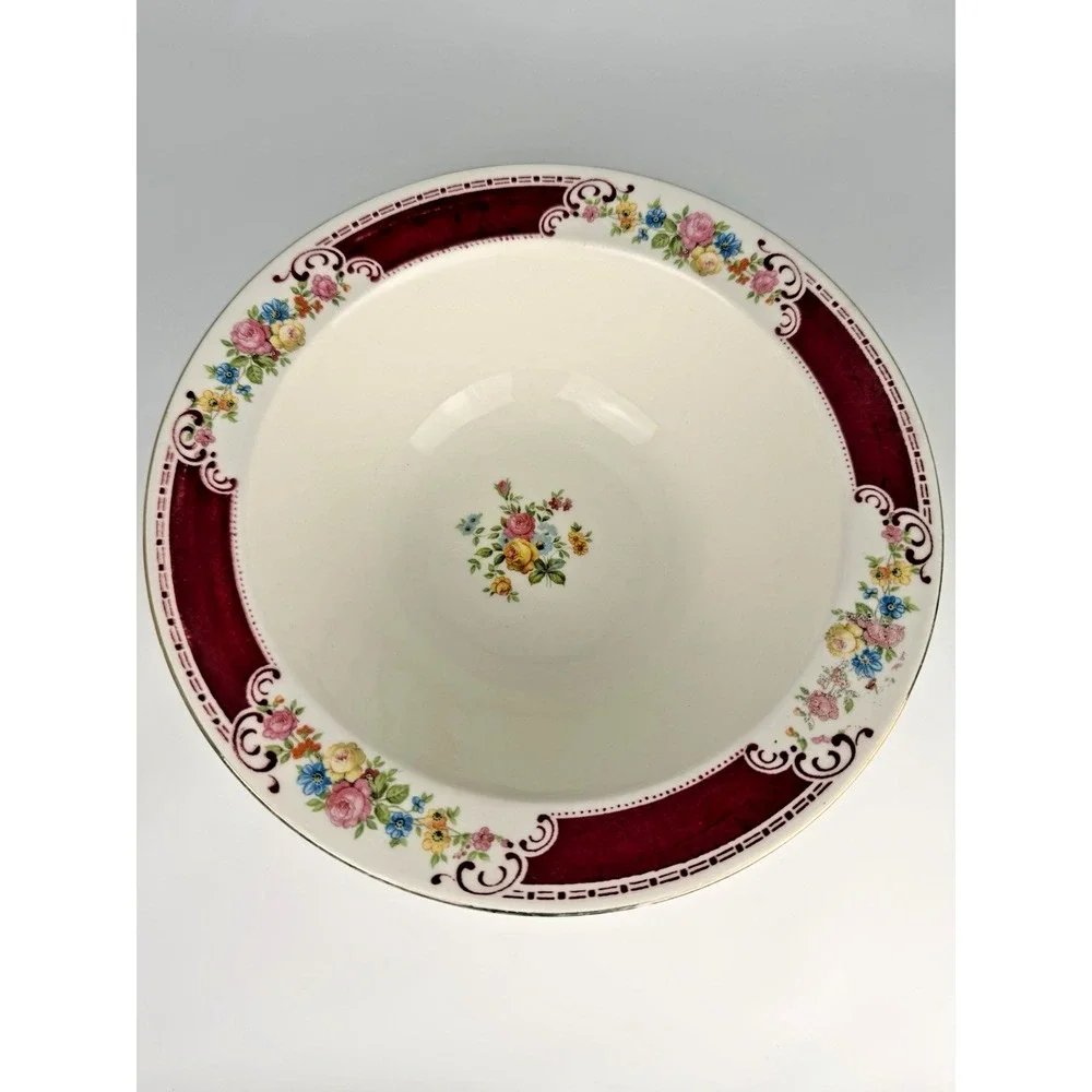 🇺🇸  Homer‎ Laughlin Majestic Brittany Floral Vegetable Bowl 9